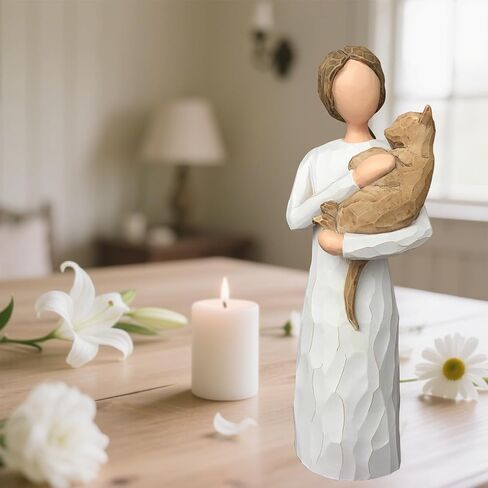 FRUMOASA Cat Angel Figurine 6" Loss of Cat Sympathy Memorial Gift Statue in Saudi Arabia