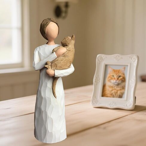 FRUMOASA Cat Angel Figurine 6" Loss of Cat Sympathy Memorial Gift Statue in Saudi Arabia