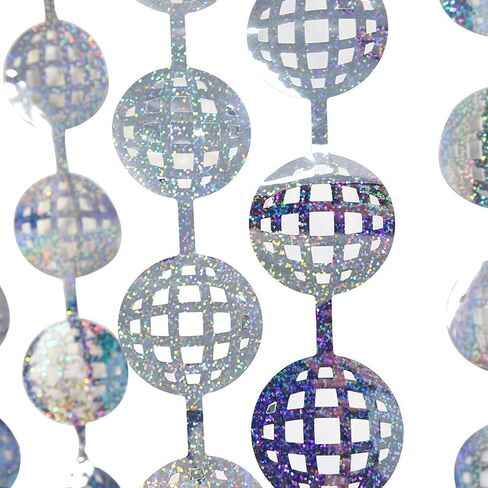 Disco Party Decorations - 2 Packs Silvery Disco Ball Disco Foil Fringe Streamers Curtains for Bachelorette, Birthday Backdrop Decorations,School Prom 80s Party Decorations (3.3x6.6 ft) in Kuwait