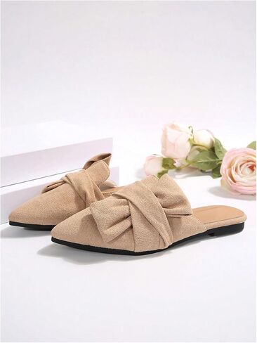 Gorglitter Women's Pointy Toe Flats Flats Shoes Wark Slist Office Slip على البغال 2025 in Saudi Arabia