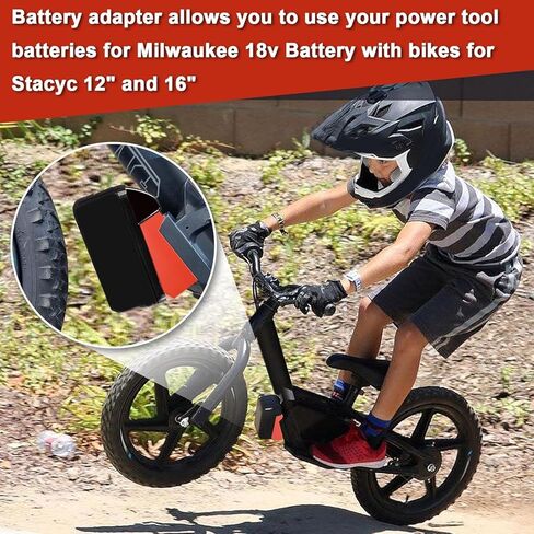 for Stacyc 12" and 16" for De.Walt 20v Battery Adapter | Double The Battery Life in Saudi Arabia