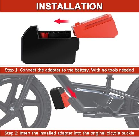 for Stacyc 12" and 16" for De.Walt 20v Battery Adapter | Double The Battery Life in Saudi Arabia
