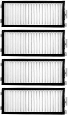 4 Pack Replacement HEPA Filters Compatible with Roborock Qrevo Master, Qrevo Slim,Saros Z70 Robot Vacuum Cleaner, Washable High-Efficiency Vacuum Filters Accessories in Kuwait