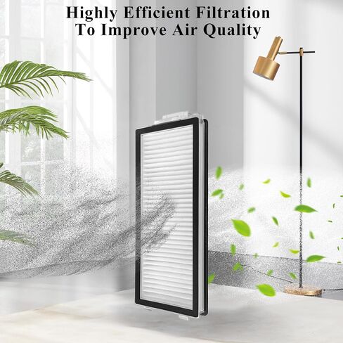 4 Pack Replacement HEPA Filters Compatible with Roborock Qrevo Master, Qrevo Slim,Saros Z70 Robot Vacuum Cleaner, Washable High-Efficiency Vacuum Filters Accessories in Kuwait
