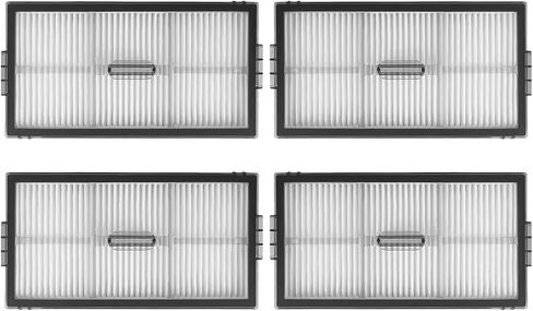 4 Pack Replacement HEPA Filters Compatible with Roborock Qrevo Master, Qrevo Slim,Saros Z70 Robot Vacuum Cleaner, Washable High-Efficiency Vacuum Filters Accessories in Kuwait