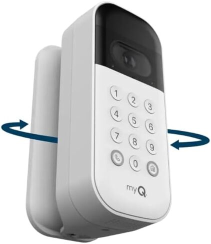 مفتاح لوحة مفاتيح MyQ Smart Garage Video-قابلة للتعديل 100 درجة من التخصيص ، بديل لـ Chamberlain Swivel Mount (لم يتم تضمين لوحة مفاتيح الفيديو in Saudi Arabia