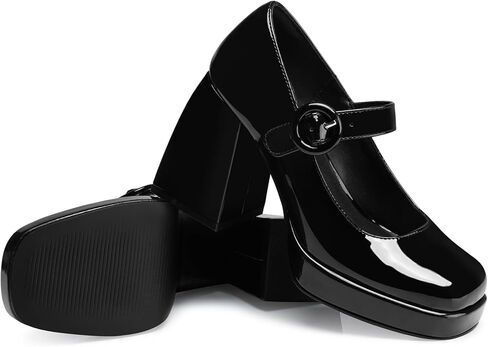 أحذية Women Mary Jane: كعب مكتنزة مغلق مريح ، 2025 حذاءًا عصريًا ، Prom Proms Platform Platform Platform Platform in Kuwait
