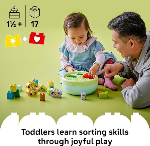 LEGO DUPLO My First Shape Sorter: Puppy House Sensory Toy for Toddlers - Montessori Shape Sorting & Learning Play Set for Boys & Girls, Ages 1.5+ - Educational Gift Idea for Birthdays - 10441 in Saudi Arabia