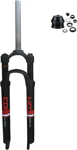 شوكة تعليق CDHPOWER MTB 26 بوصة، أنبوب مستقيم 28.6 مم قفل يدوي من سبائك الألومنيوم خفيفة الوزن ومجموعة سماعة رأس 1-1/8 بوصة in Kuwait
