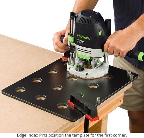 رقصة Woodpeckers Hole Boring Jig ، Make Your Gridwork Top ، USA Made ، يتضمن قالبًا ، ودبابات 3/4 "و 20 ملم وبطباتات التوجيه - HBJ -19 in Saudi Arabia