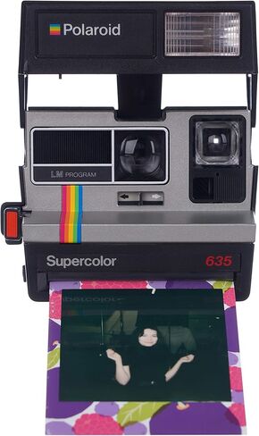 Polaroid Supercolor 635 Instant Camera | Vintage Retro Instant Film Camera with Built-in Flash | Compatible with Polaroid 600 Film in Saudi Arabia