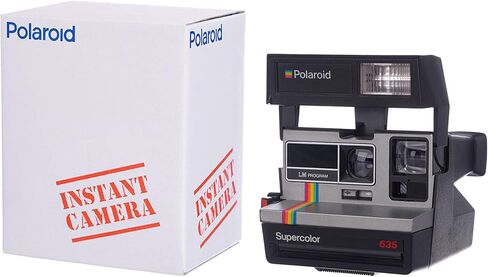 Polaroid Supercolor 635 Instant Camera | Vintage Retro Instant Film Camera with Built-in Flash | Compatible with Polaroid 600 Film in Saudi Arabia