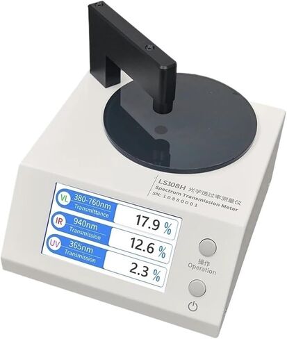 مقياس ضوء Roroll ، عداد النقل الناقل الطيف مع 365NM UV 940NM IR 380-760NM VL لفيلم نافذة ملون S LS108H in Saudi Arabia