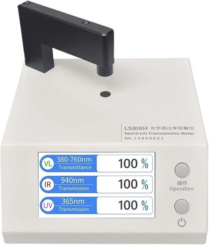 مقياس ضوء Roroll ، عداد النقل الناقل الطيف مع 365NM UV 940NM IR 380-760NM VL لفيلم نافذة ملون S LS108H in Saudi Arabia