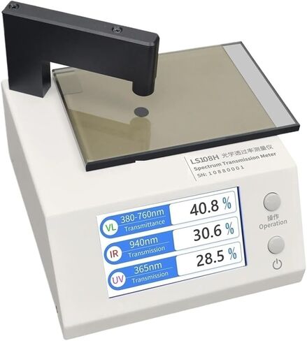 مقياس ضوء Roroll ، عداد النقل الناقل الطيف مع 365NM UV 940NM IR 380-760NM VL لفيلم نافذة ملون S LS108H in Saudi Arabia