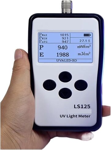 Roroll Light Meter ، UV Tester Ultraviolet Light Meter Meter Mader AVA UVB مصادر LS125 عملية بسيطة متعددة الدقة (LS125 مع UVA-X0) in Saudi Arabia