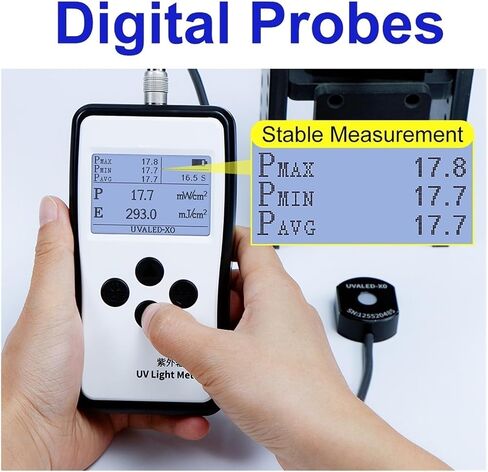 Roroll Light Meter ، UV Tester Ultraviolet Light Meter Meter Mader AVA UVB مصادر LS125 عملية بسيطة متعددة الدقة (LS125 مع UVA-X0) in Saudi Arabia