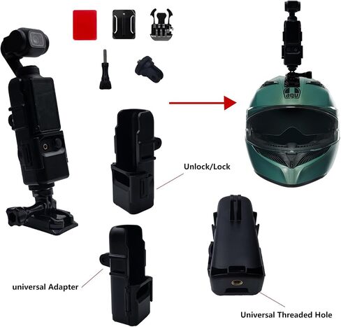 مجموعات لـ DJI Osmo Pocket 3 ، تضمنت حالة حمل ، حزام صدر ، حزام الرأس ، مقطع الكتف ، ترايبود ، عصا شخصية ، حامل شاشة الهاتف ، حامل دعم المكتب وغيرها (38 في مجموعة واحدة) in Kuwait