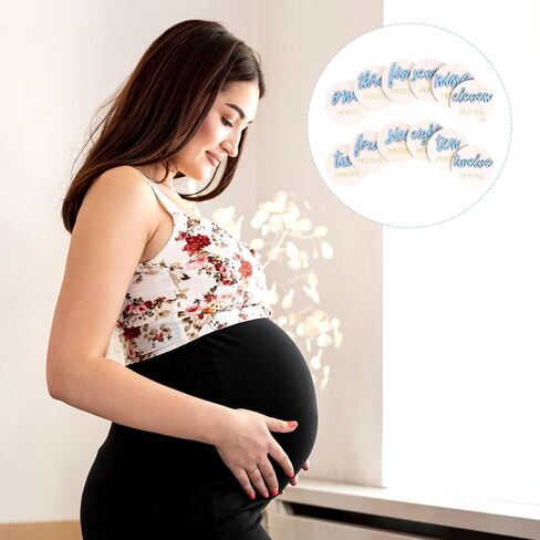 6 Pcs Wooden Baby Monthly Milestone signs,1-12 Months Milestone signs for Photos with Double-Sided 3D Engraving Newborn Age Signs for Baby (Blue) in Saudi Arabia