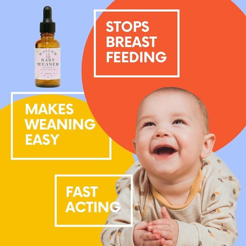 Stop Breastfeeding with Bitter Weaning Stopper | 5X Faster Weaning |100% Natural Serum | Baby Safe Safe & Gentle Formula | Deter Baby from Paci Thumb & Breast Fast in Saudi Arabia
