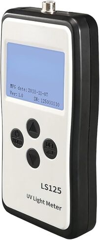 Roroll Light Meter ، UVA UVB Meter UV Nadiometer Lighting Impiance LS125 قياس الأشعة فوق البنفسجية مع تصميم سهل الاستخدام (UVA-X0) in Kuwait