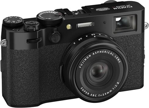 الكاميرا الرقمية Fujifilm X100VI (أسود) (كاميرا مع حلقة محول AR-X100) in Saudi Arabia