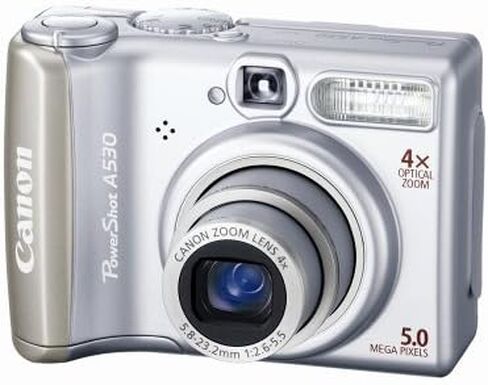 الكاميرا الرقمية Canon PowerShot A530 5MP مع التكبير البصري 4x (النموذج القديم) (متجدد) in Saudi Arabia