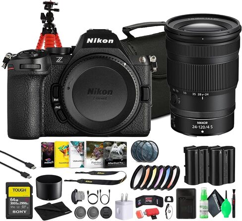 Nikon Z5 II Full-Frame Mirrorless Camera (1680)| 24.5MP, 4K UHD Video, 7.5-Stop VR | Ideal for Photography and Videography Enthusiasts Z 24-120mm + 64GB Card + 77mm Color Filters + More in Saudi Arabia