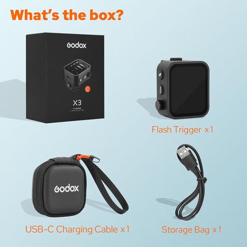 Godox X3-N Wireless Flash Trigger لكاميرات Nikon ، 2.4G Wireless X System TTL Autoflash HSS1/8000S OLED High Brightness Touchnen 16 مجموعة و 32 قناة مضمنة في بطارية ليثيوم 850 مللي أمبير في الساعة. in Saudi Arabia