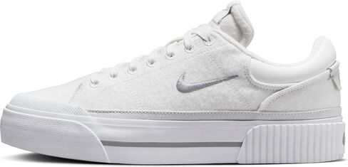 Nike Court Legacy Lift Women's Shoes (FZ2606-100, Summit White/White/Phantom/Light) Size 12 in Saudi Arabia