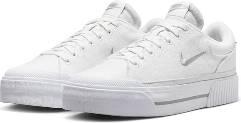 Nike Court Legacy Lift Women's Shoes (FZ2606-100, Summit White/White/Phantom/Light) Size 12 in Saudi Arabia