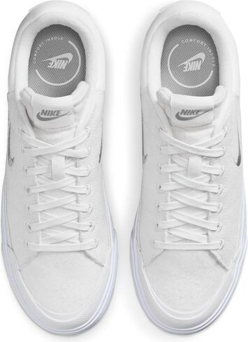 Nike Court Legacy Lift Women's Shoes (FZ2606-100, Summit White/White/Phantom/Light) Size 12 in Saudi Arabia