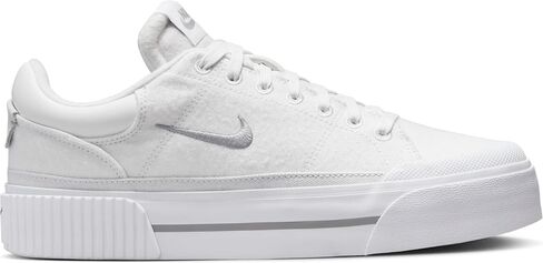 Nike Court Legacy Lift Women's Shoes (FZ2606-100, Summit White/White/Phantom/Light) Size 12 in Saudi Arabia