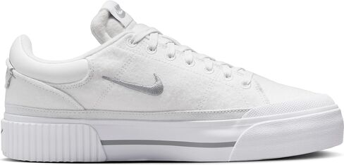 Nike Court Legacy Lift Women's Shoes (FZ2606-100, Summit White/White/Phantom/Light) Size 12 in Saudi Arabia