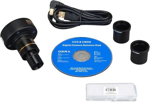OMAX 3.2MP كاميرا مجهر USB الرقمية مع البرامج المتقدمة وشرائح المعايرة (Windows 8 و 10 ، Mac OS X ، Linux متوافق) in Kuwait