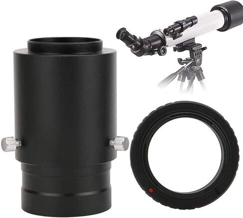 Telescope High Power Binoculars 2 inch Eyepiece Extension Tube,M42X0.75 Thread Mount Adapter Converter Ring for Connect Astronomical Telescope to SLR Camera,Black-for Ai for Indoor/Outdoor in Saudi Arabia