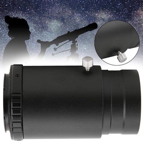 Telescope High Power Binoculars 2 inch Eyepiece Extension Tube,M42X0.75 Thread Mount Adapter Converter Ring for Connect Astronomical Telescope to SLR Camera,Black-for Ai for Indoor/Outdoor in Saudi Arabia