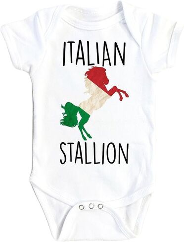 Italian Stallion - Baby Boy Girl Clothes Infant Bodysuit Funny Cute Newborn in Saudi Arabia