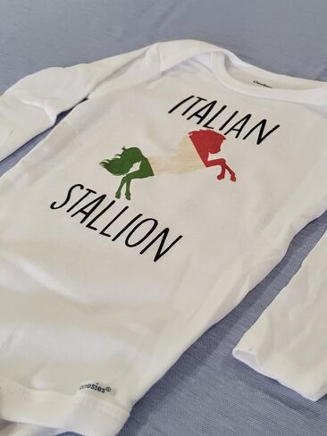 Italian Stallion - Baby Boy Girl Clothes Infant Bodysuit Funny Cute Newborn in Saudi Arabia