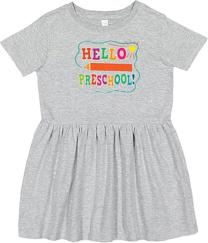 inktastic Hello Preschool 1st Day of School Toddler Dress in Saudi Arabia