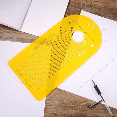 رقصة قطع الدائرة لجهاز التوجيه الخشبي ، أدوات التوجيه الدقيقة لأخدود طحن ، دليل قطع الدائرة لصنع قطع مكبر الصوت المقطوعة أدوات توجيه أعمال الخشب (اللون: أصفر) in Kuwait