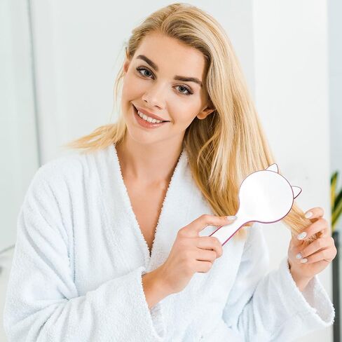 3PCS Hair Brush and Comb Set for Girls, Comb and Mirror Set for Kids, Detangling Brush for Adults & Kids, Hair Brush Comb Set, Hair Comb with Mirror, Hair Brush for Teen Girls Kids Child, Rose Comb in Kuwait