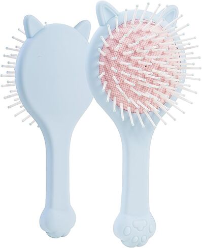 3PCS Hair Brush and Comb Set for Girls, Comb and Mirror Set for Kids, Detangling Brush for Adults & Kids, Hair Brush Comb Set, Hair Comb with Mirror, Hair Brush for Teen Girls Kids Child, Rose Comb in Kuwait