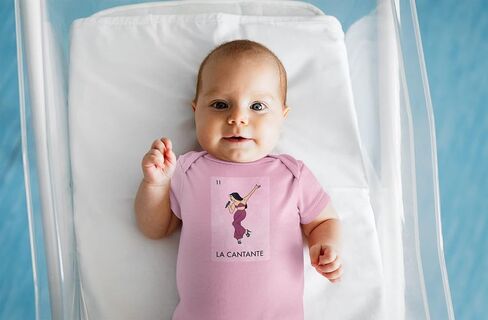 Pop Threads La Cantante Singer Mexican Lottery Funny Parody Tejano Music Infant Baby Boy Girl Bodysuit in Saudi Arabia