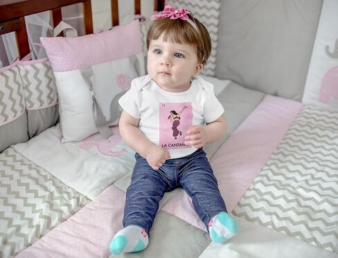 Pop Threads La Cantante Singer Mexican Lottery Funny Parody Tejano Music Infant Baby Boy Girl Bodysuit in Saudi Arabia