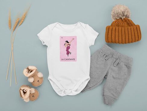 Pop Threads La Cantante Singer Mexican Lottery Funny Parody Tejano Music Infant Baby Boy Girl Bodysuit in Saudi Arabia