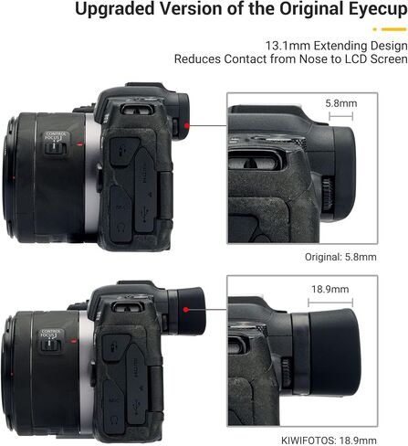 eyecup + ooler kit ： eyecup camera for eos r8 rp مع طقم مبرد الكاميرا مع بطارية مغناطيسية قابلة لإعادة الشحن in Saudi Arabia