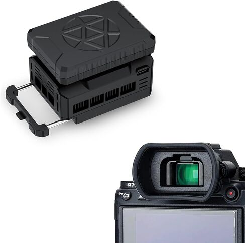 Eyecup + Cooler Kit：Camera Eyecup Replaces Sony FDA-EP18 with Camera Cooler Kit with Magnetic Rechargeable Battery in Saudi Arabia