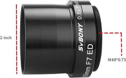 SVBONY SV193 Focal Reducer 2 Inch 0.8X Field Flattener with SV305C Pro Telescope Camera in Saudi Arabia