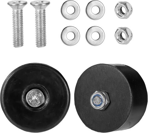 2pcs قدم مطاطية شديدة التحمل ، وسادات القدم المطاطية الثقيلة مع مسامير طقم أقدام مضادة للاهتزاز للمولدات غسالات الضغط ضواغط الهواء الملحقات in Kuwait